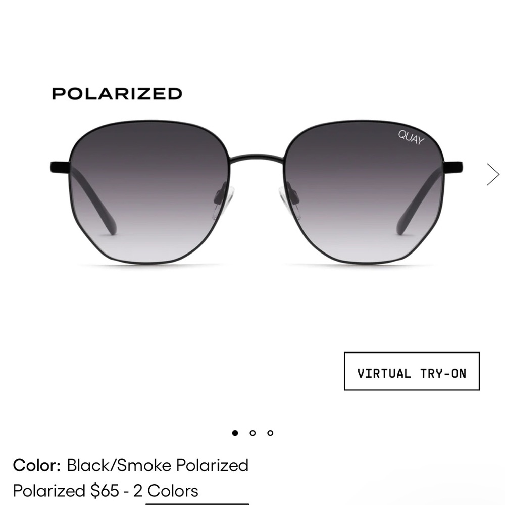 Quay x love island hexagon sunglasses black smoke